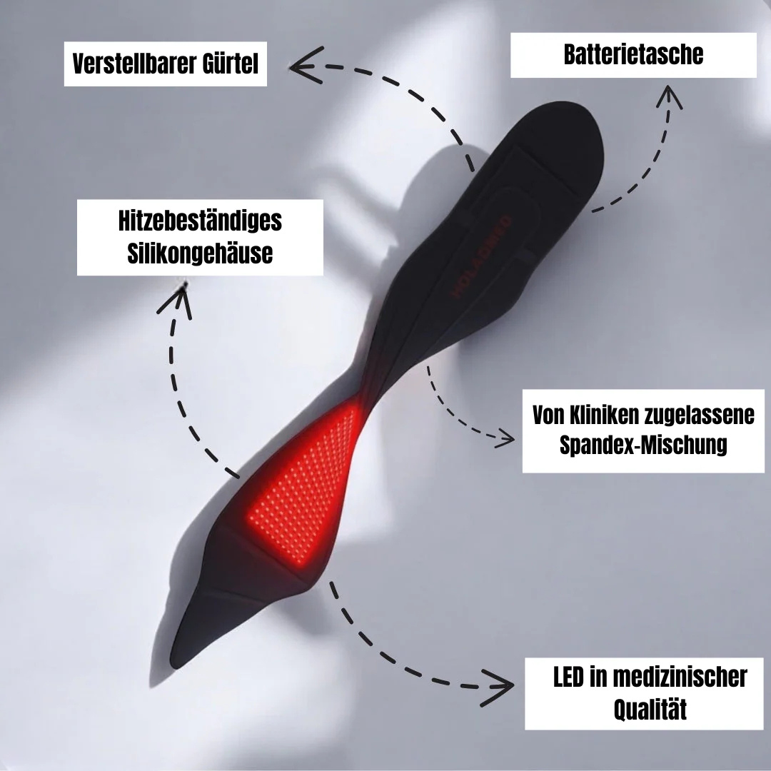 Roter Lichttherapie-Gürtel